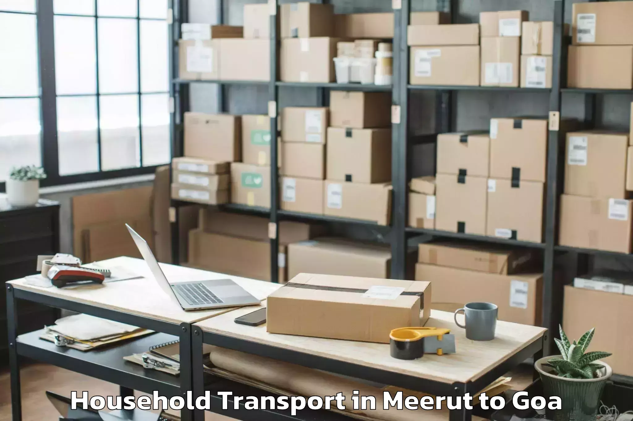 Leading Meerut to Mall De Goa Household Transport Provider